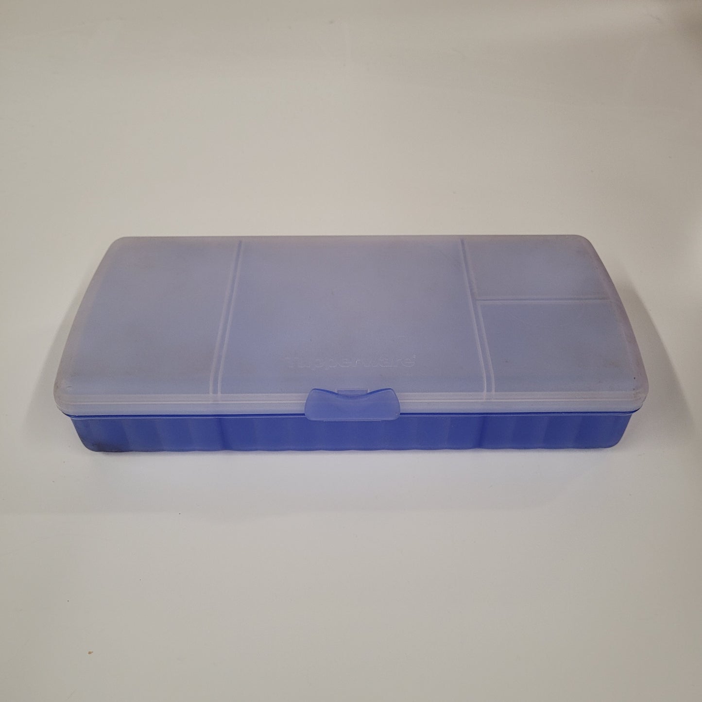 Vintage Tupperware Blue Lunch-N-Things Separated Lunchbox 4195B-1