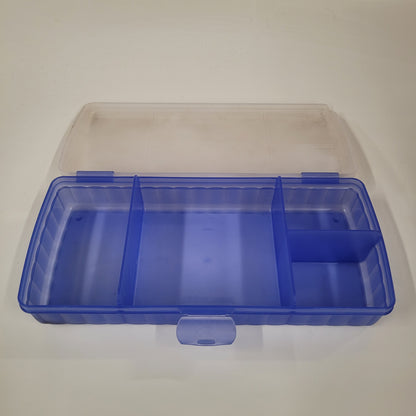 Vintage Tupperware Blue Lunch-N-Things Separated Lunchbox 4195B-1