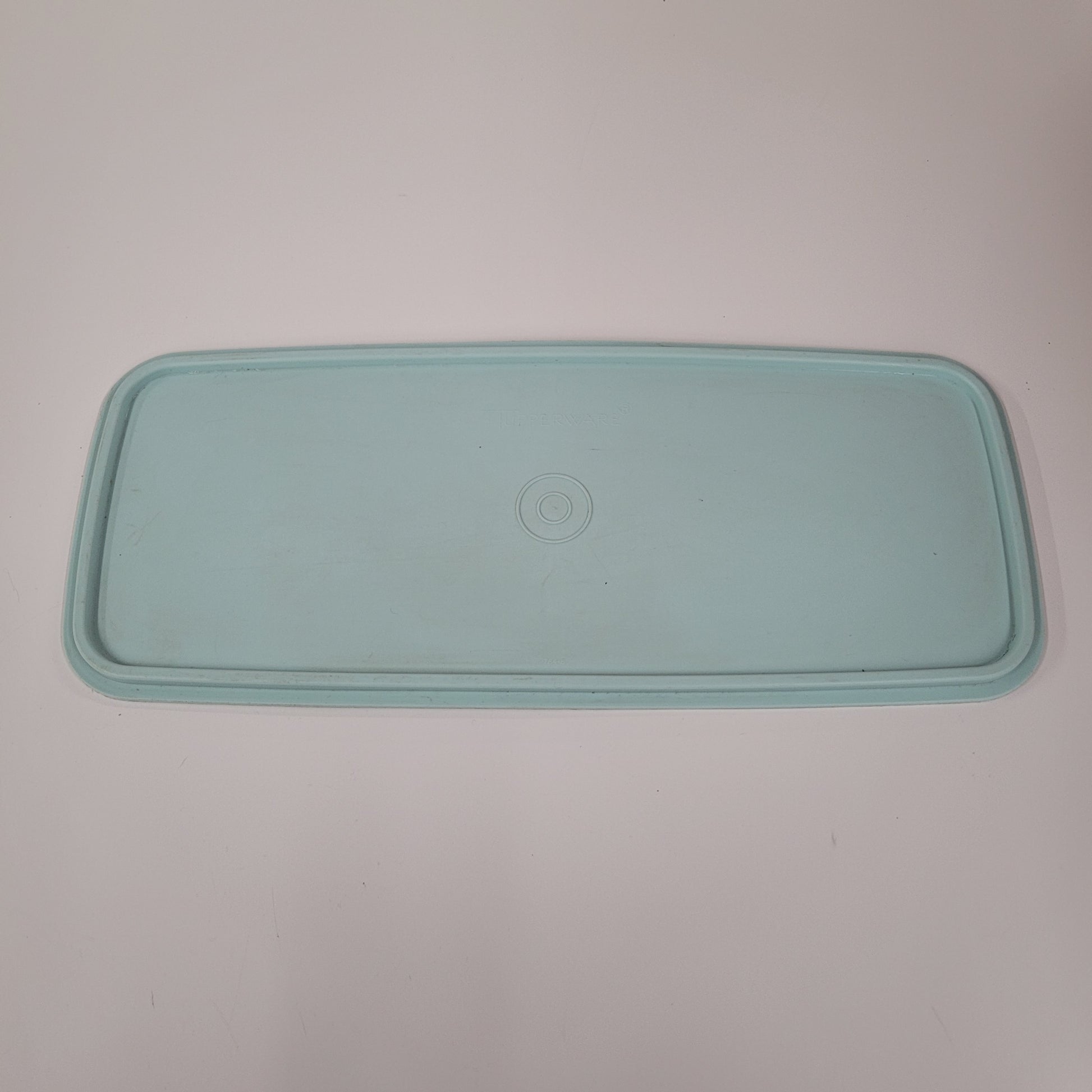 Vintage Tupperware Light Blue Rectangular Lid 784-6