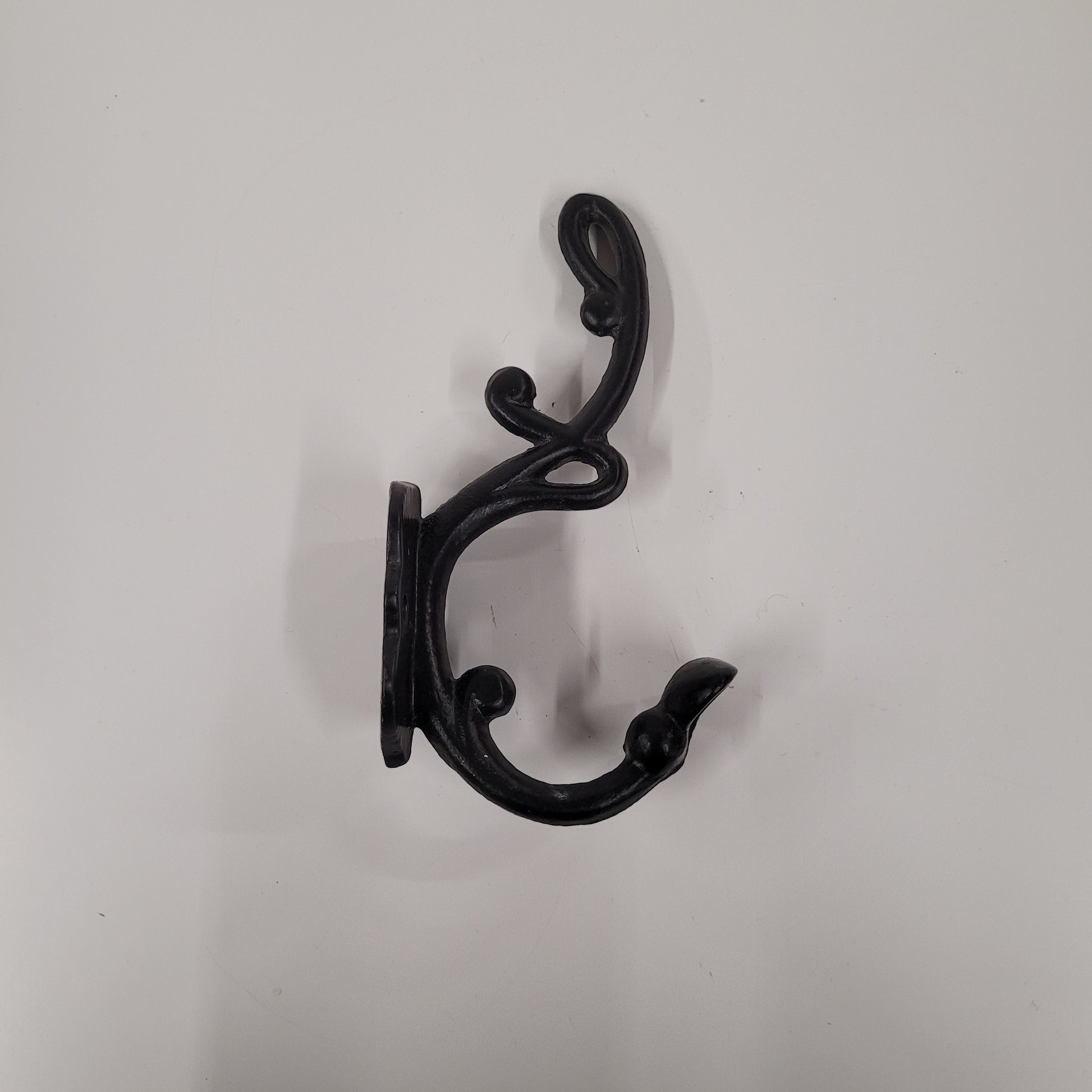 Black Cast Iron Wall Hook 