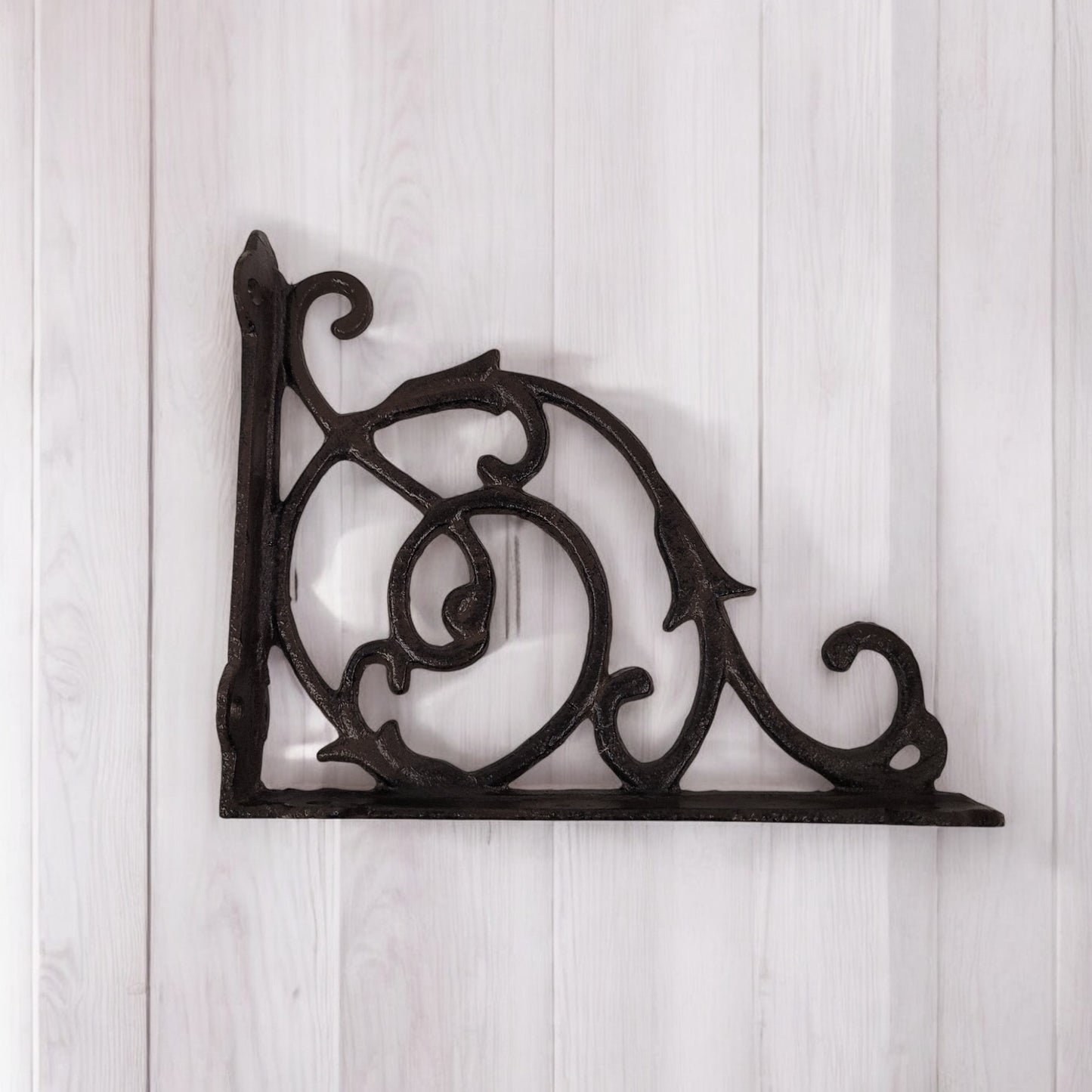 Rustic Cast Iron 8" Shelf Bracket 