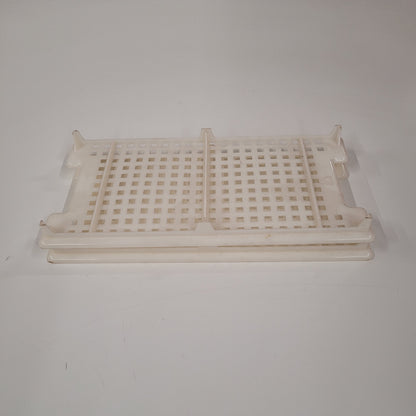 Vintage White Tupperware Crisper Keeper Inserts Set Of 2 756-6