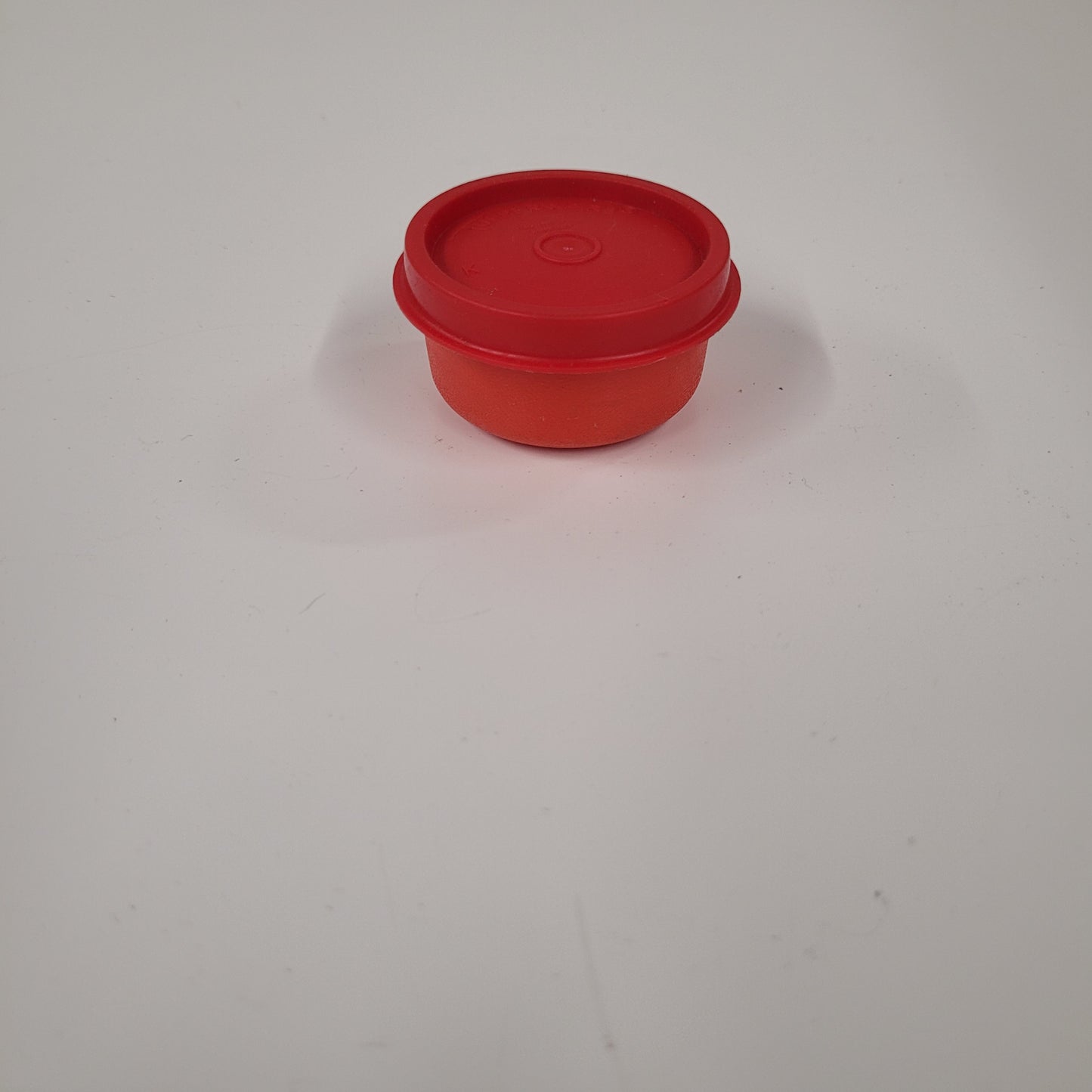 Vintage Red Tupperware Tiny Dip Cup With Lid 1463-8