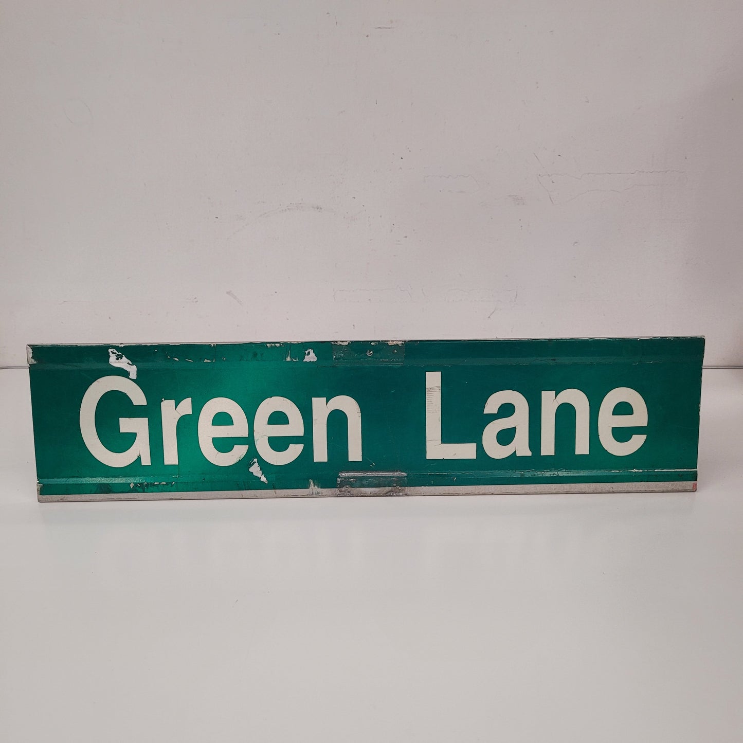 Vintage Authentic Green Lane Street Sign