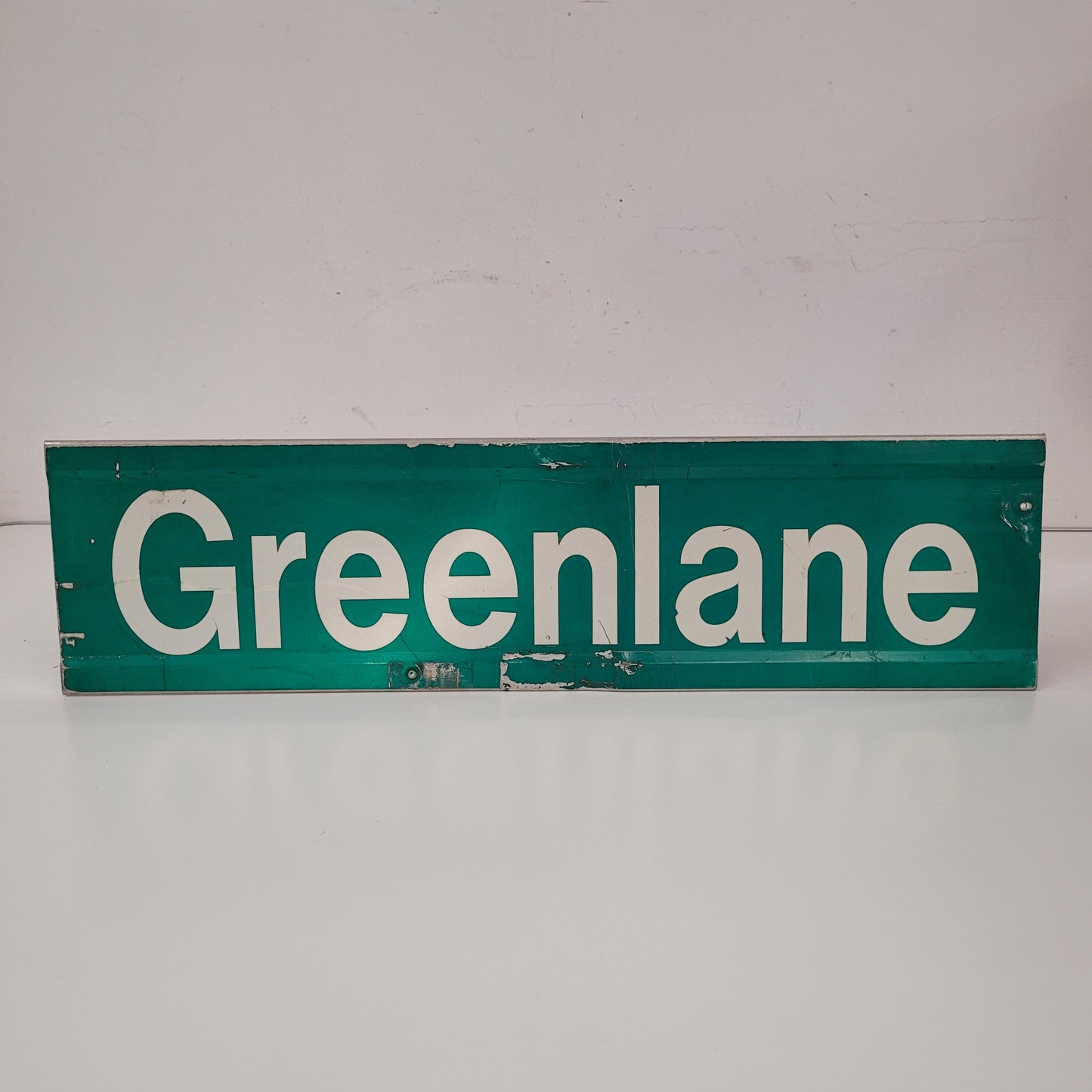 Vintage Authentic Greenlane Street Sign