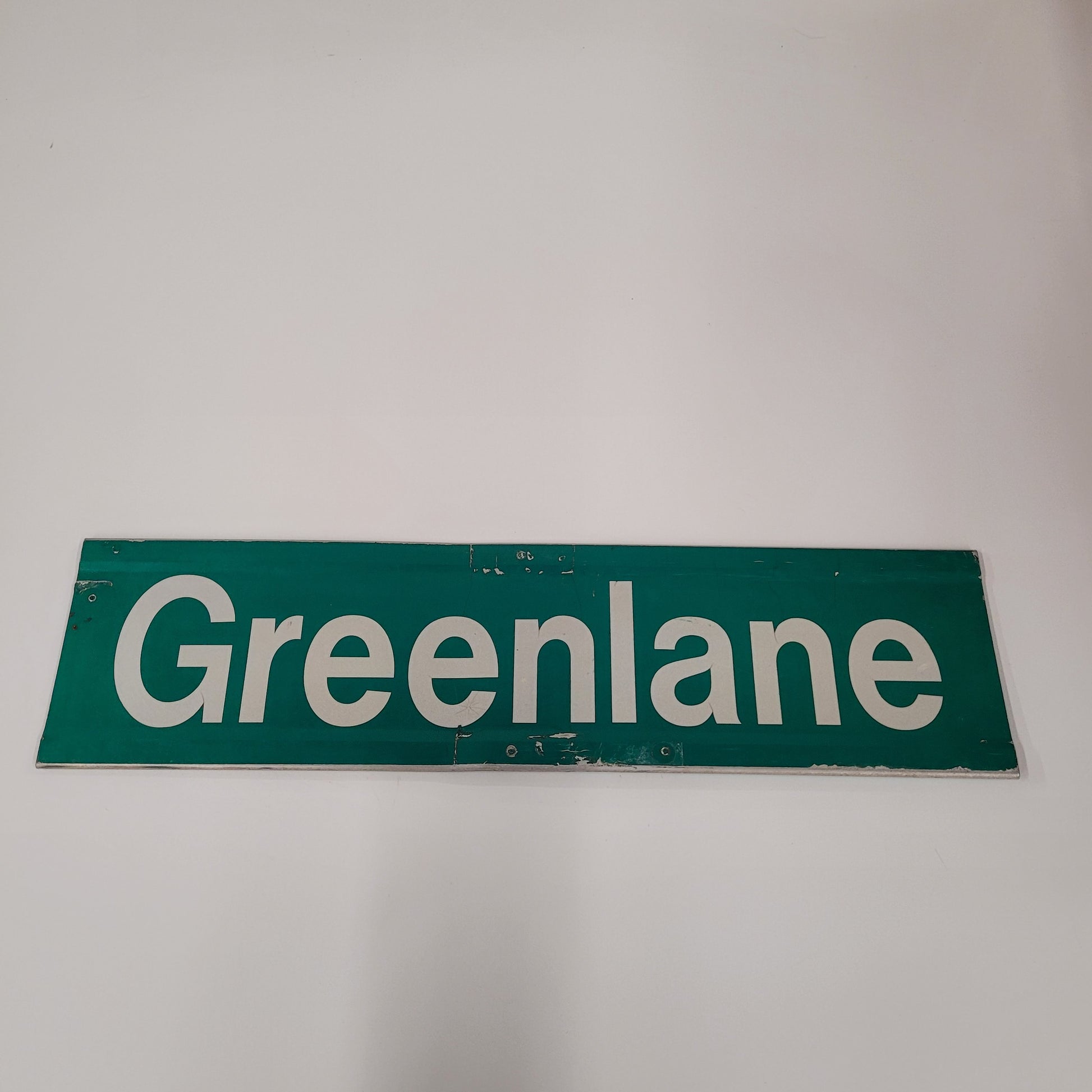 Vintage Authentic Greenlane Street Sign