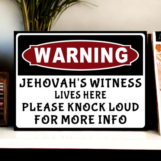 Jehovahs witness sign 