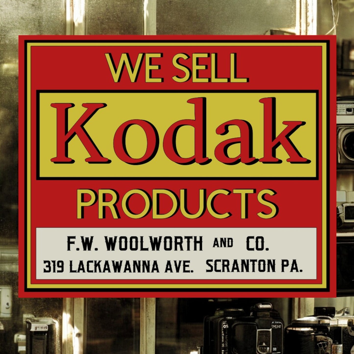 Kodak Trade Sign Personalized Options