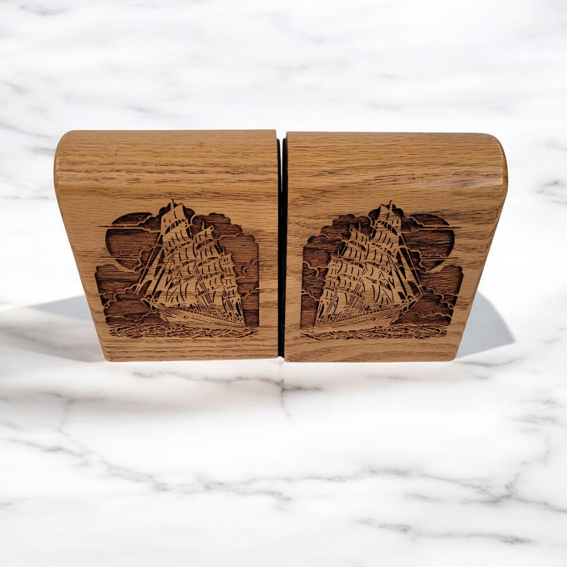 Laserwood Inc. Laser Engraved Bookends 