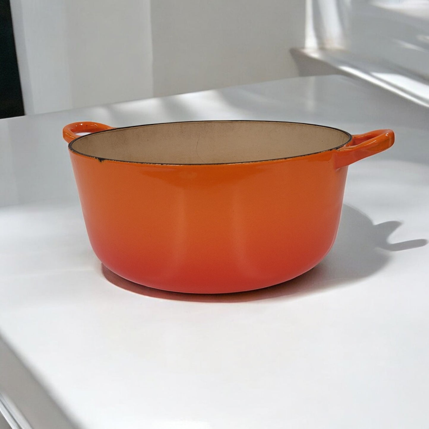 Orange Le Creuset Made In France F Cast Iron Pot