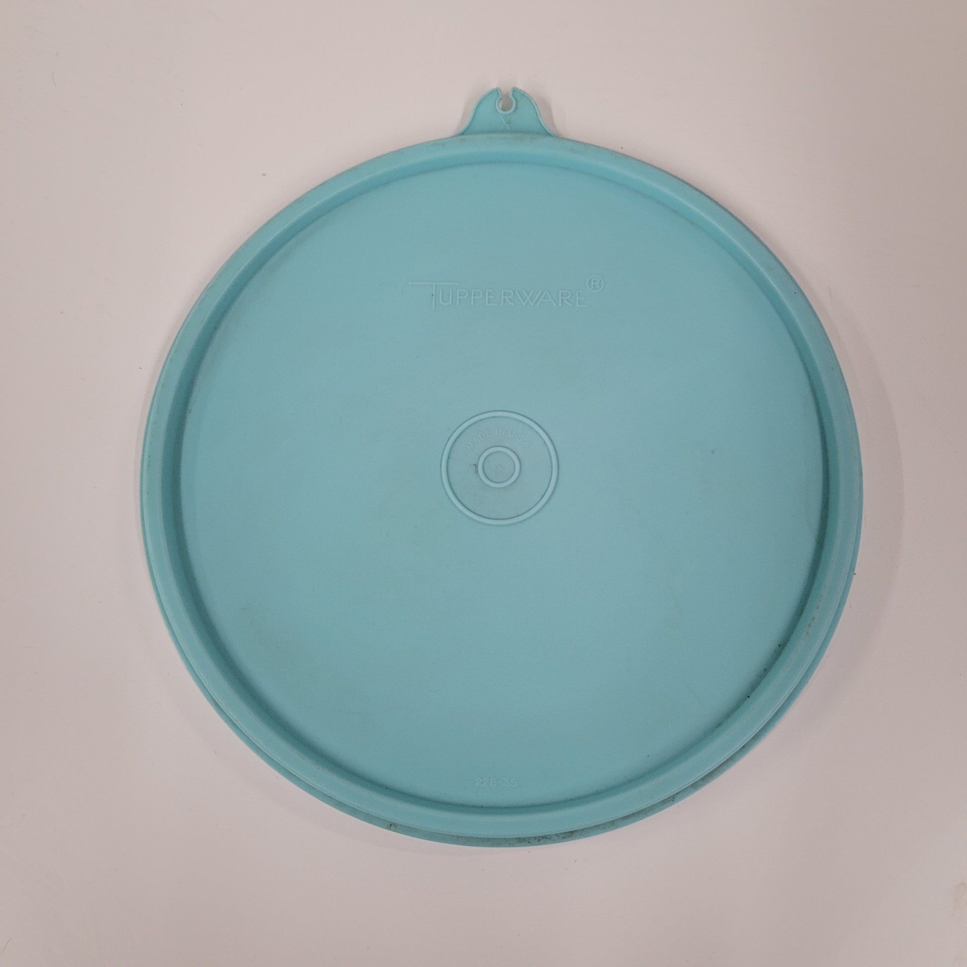 Vintage Tupperware Light Blue 7" Lid 228-35