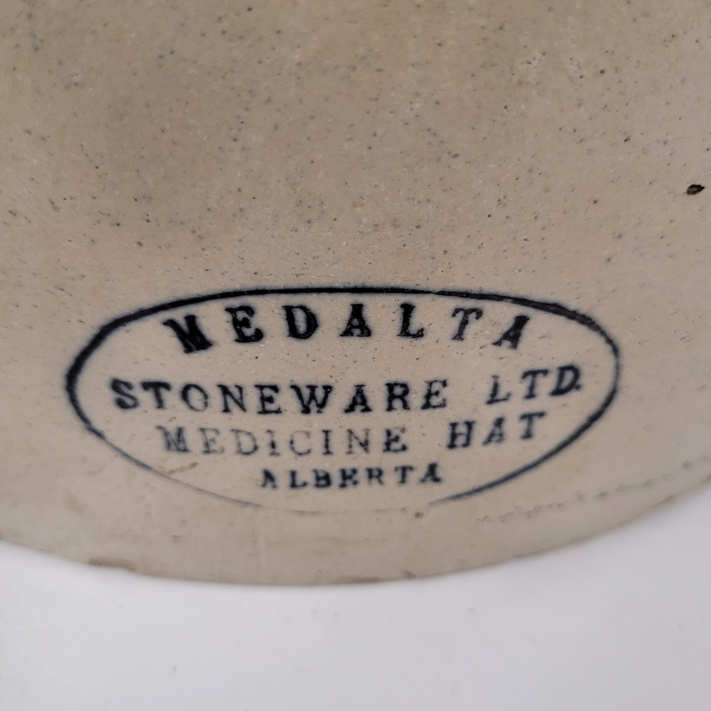 Antique Medalta Stoneware Ltd. 4 Gallon Crock With Lid Medicine Hat Alberta