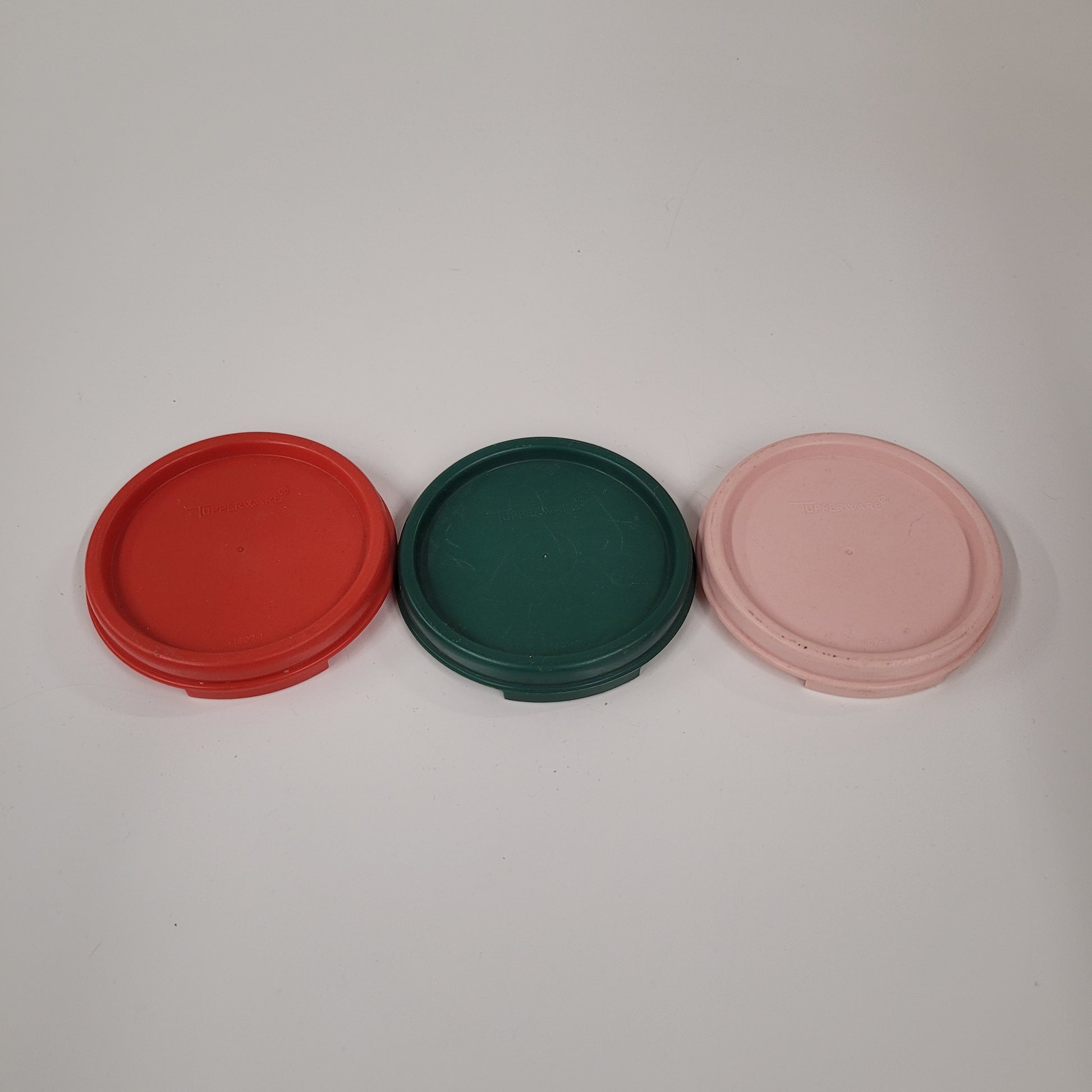 Set Of 3 Vintage Tupperware Modular Mates Lids 1607