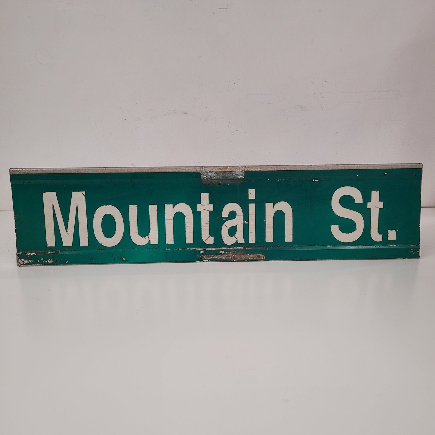 Vintage Authentic Mountain St. Street Sign