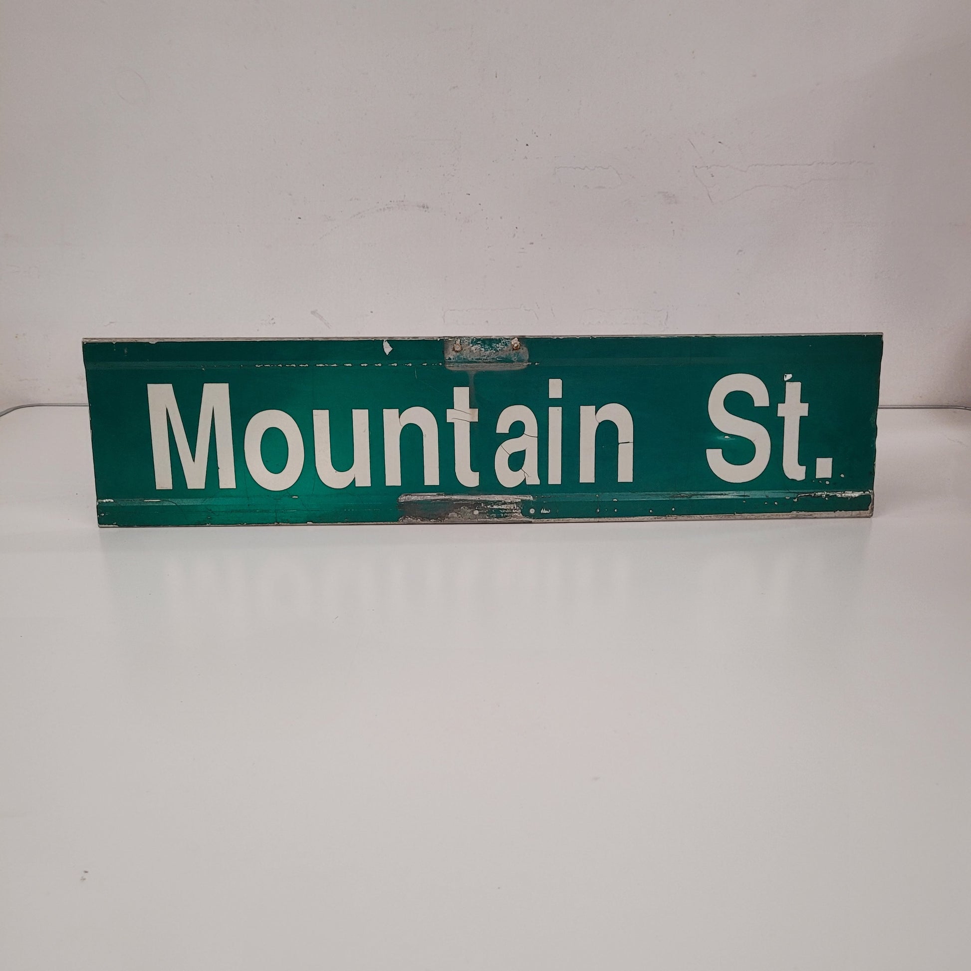 Vintage Authentic Mountain St. Street Sign