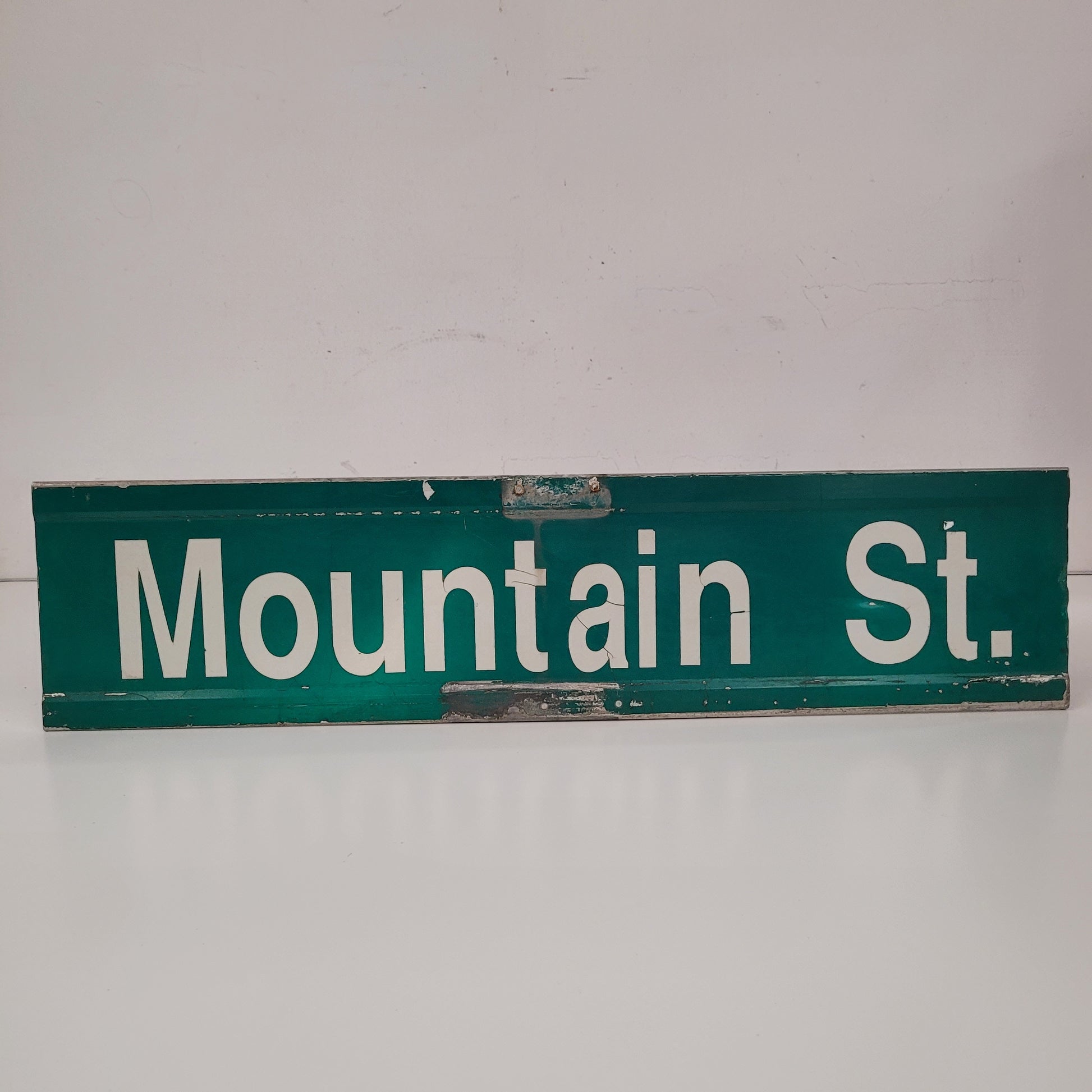 Vintage Authentic Mountain St. Street Sign