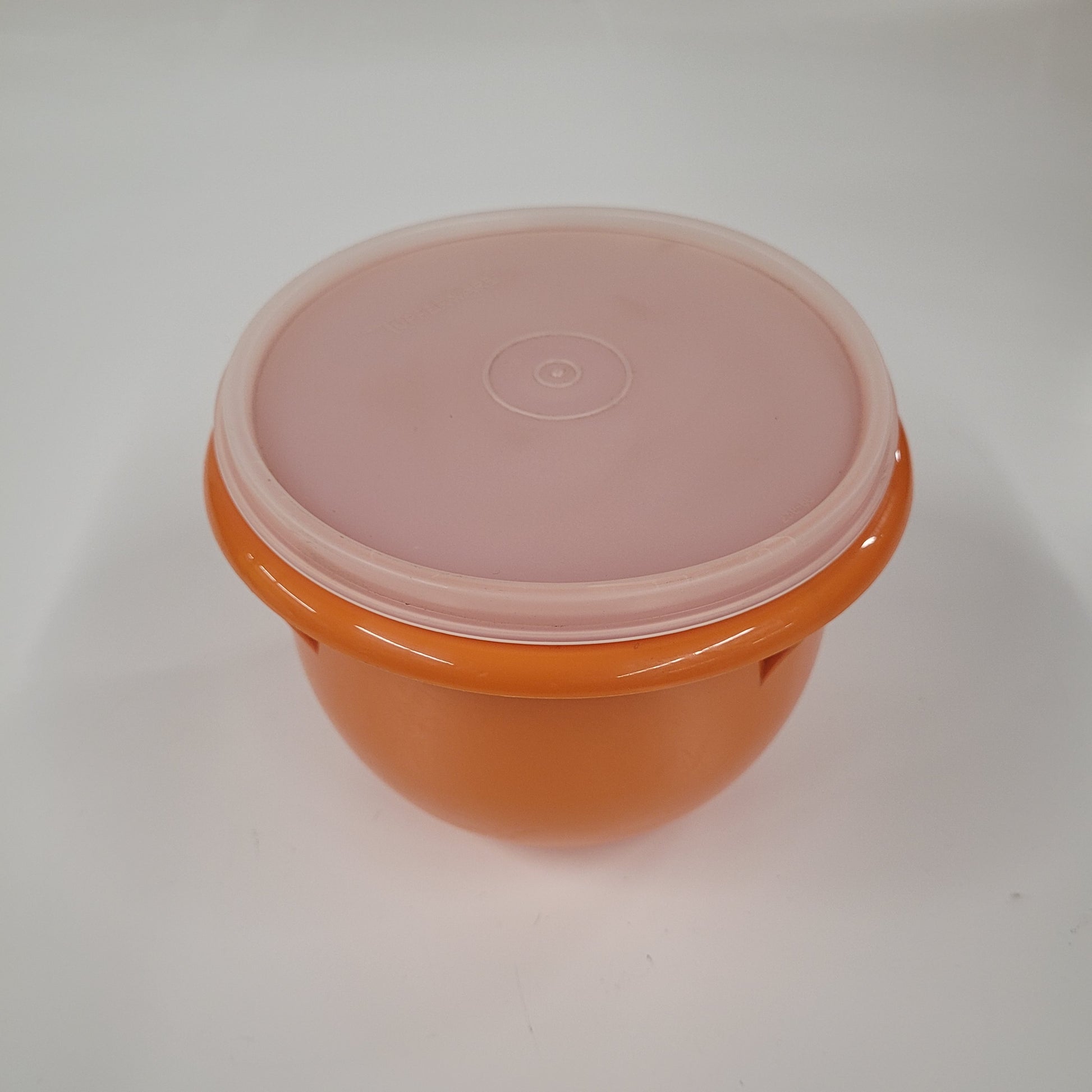 Vintage Orange Tupperware Bowl With Lid 270-4 B