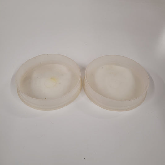 Set Of 2 Clear Vintage Tupperware Patty Keepers 1927-8