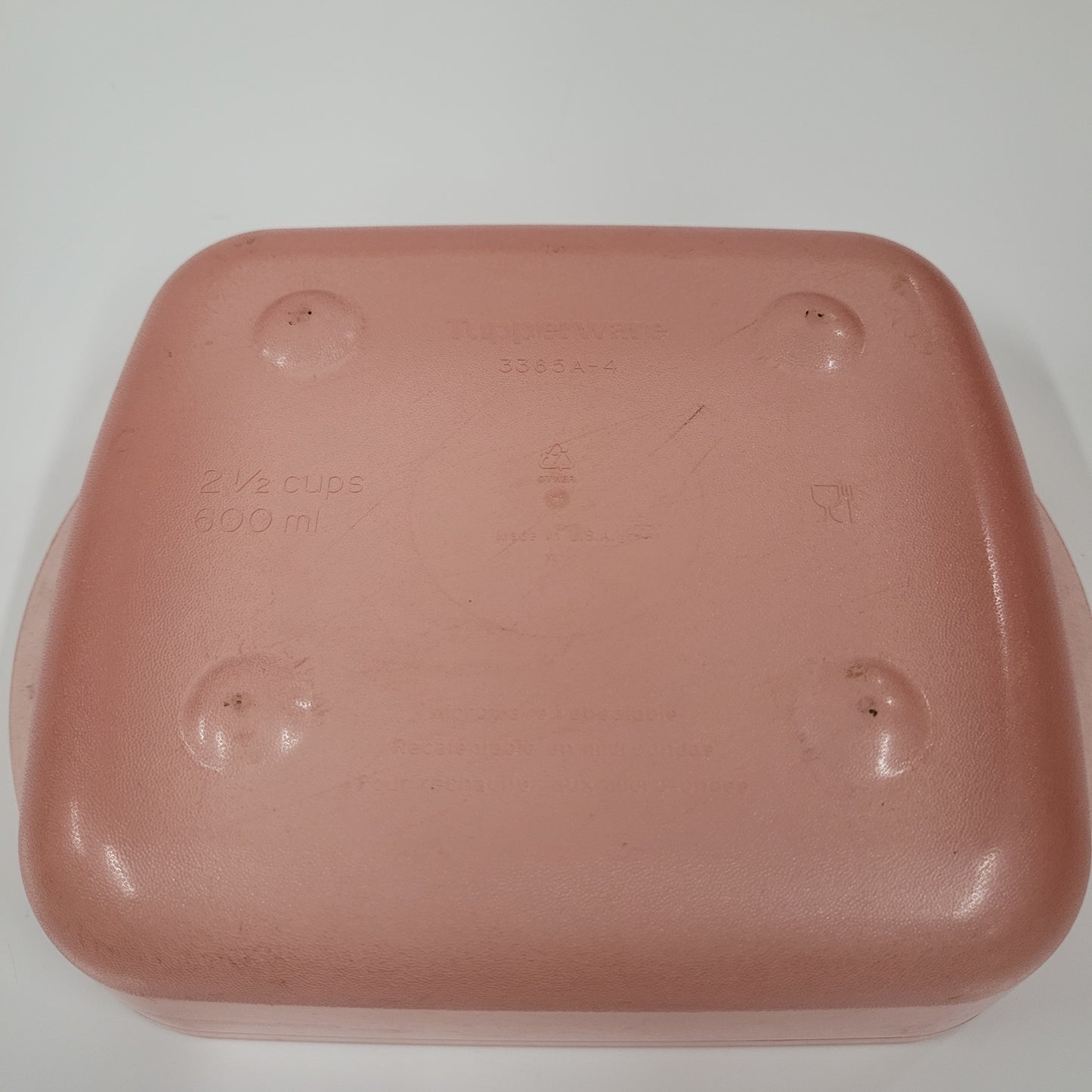 Vintage Tupperware Red Sandwich Container 3385A-4 