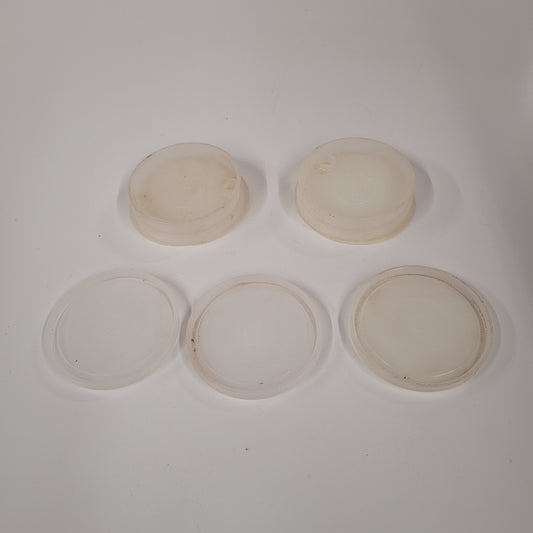 Set Of 5 Vintage Tupperware Replacement Tumbler Lids 296/1319