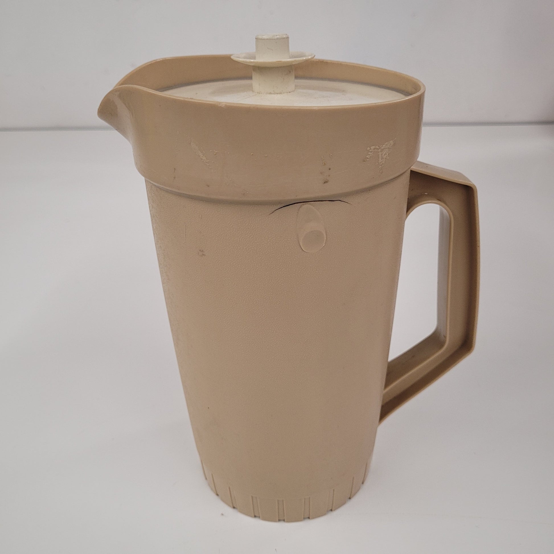 Vintage Tupperware Almond Pitcher With Lid 800