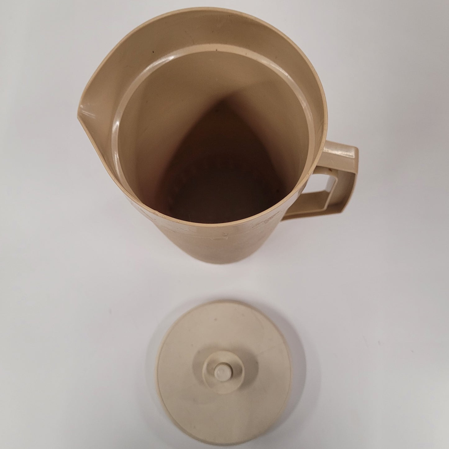 Vintage Tupperware Almond Pitcher With Lid 800