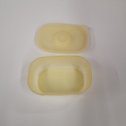 Vintage Yellow Tupperware Freezer Mates Container With Lid 4160C-6