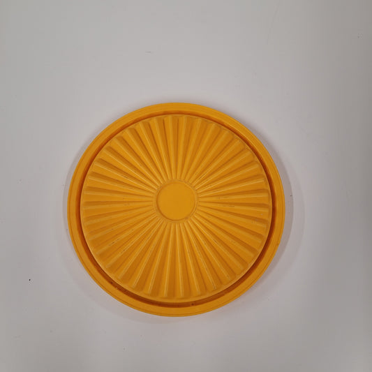 Vintage Yellow Tupperware Servalier 5" Replacement Lid 812-20