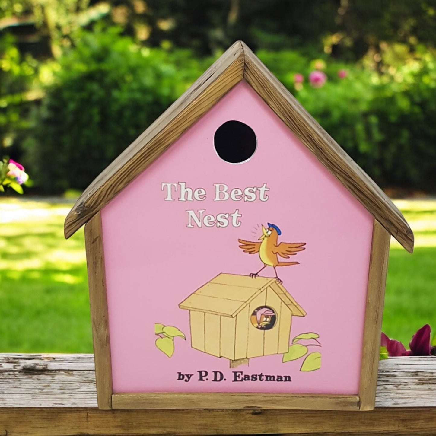 rustic hand made bird house 