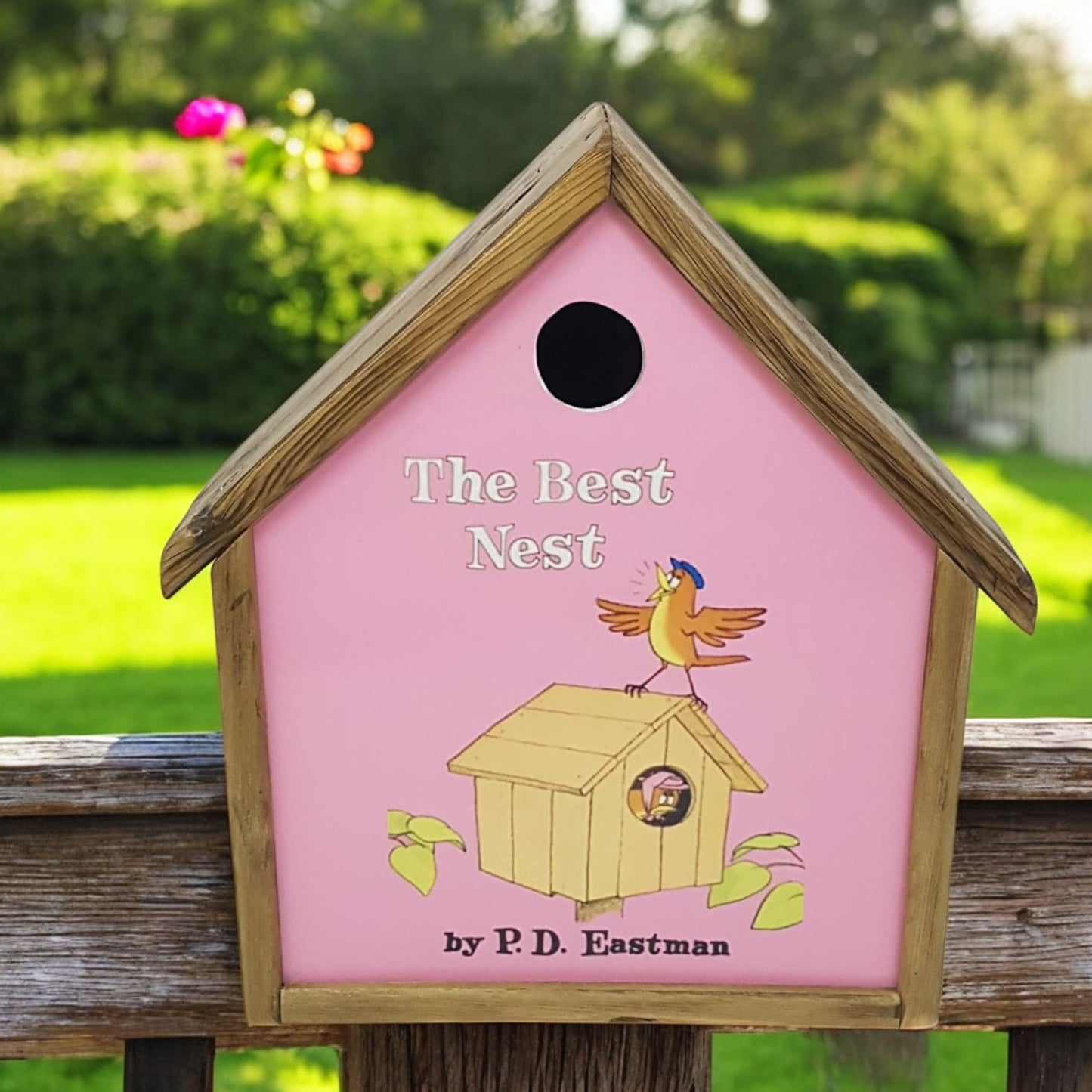 rustic hand made bird house 