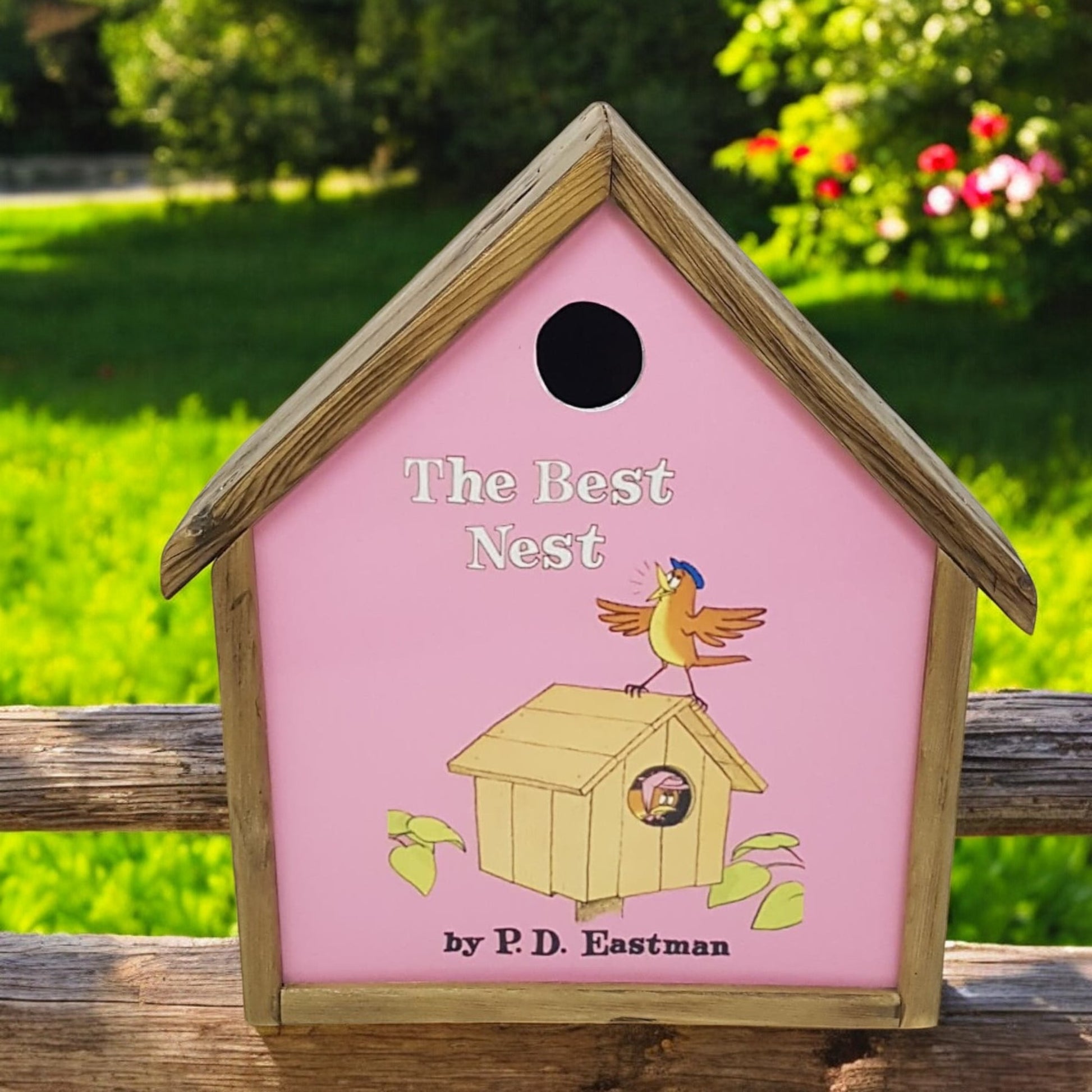 rustic hand made bird house 