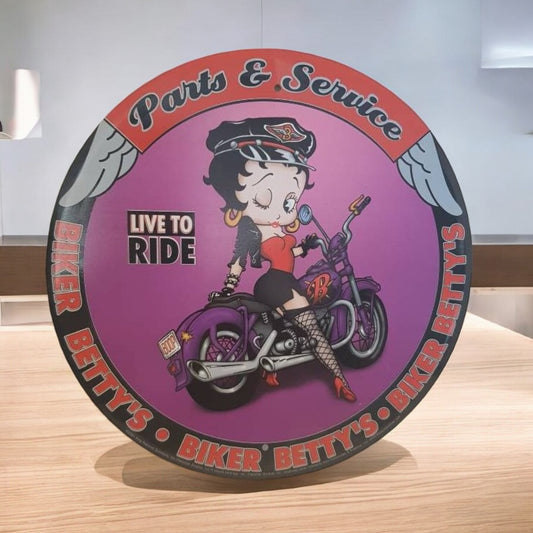 betty boop garage sign