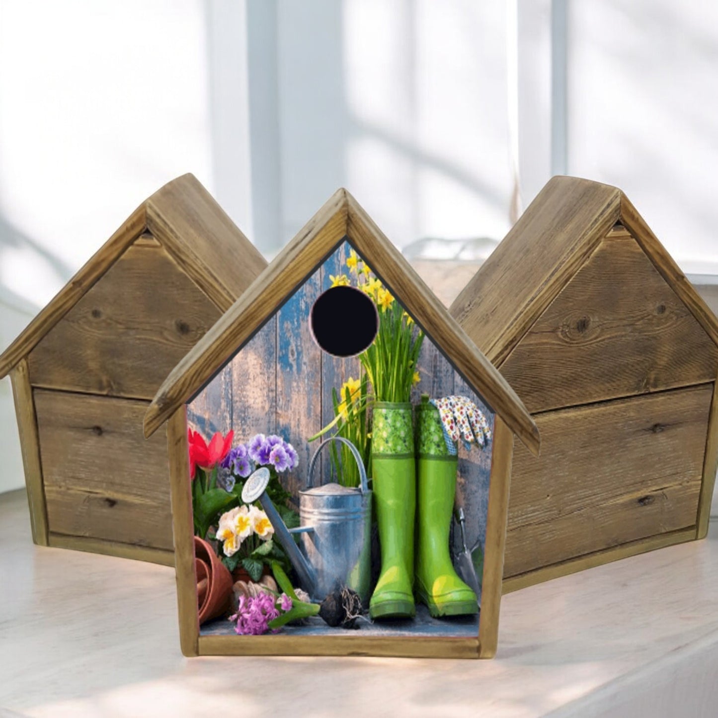 custom hand crafted bird house 