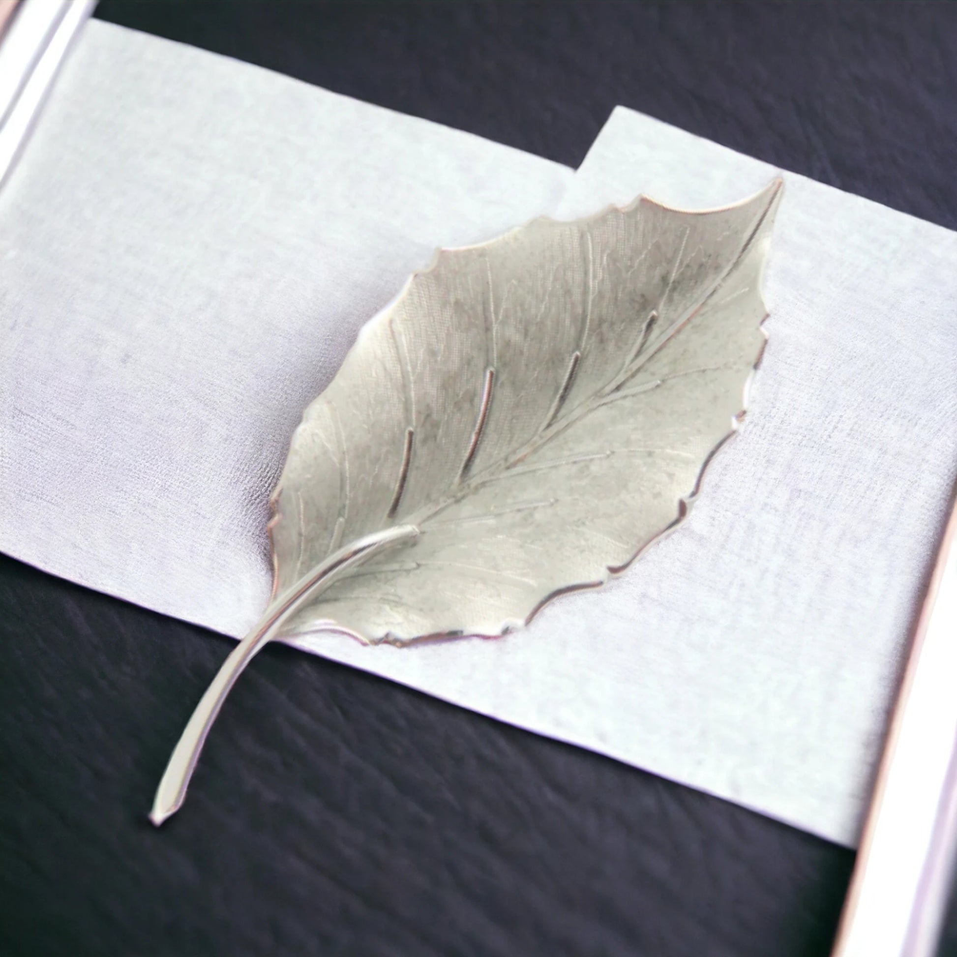 Bond Boyd Sterling Silver Leaf Brooch