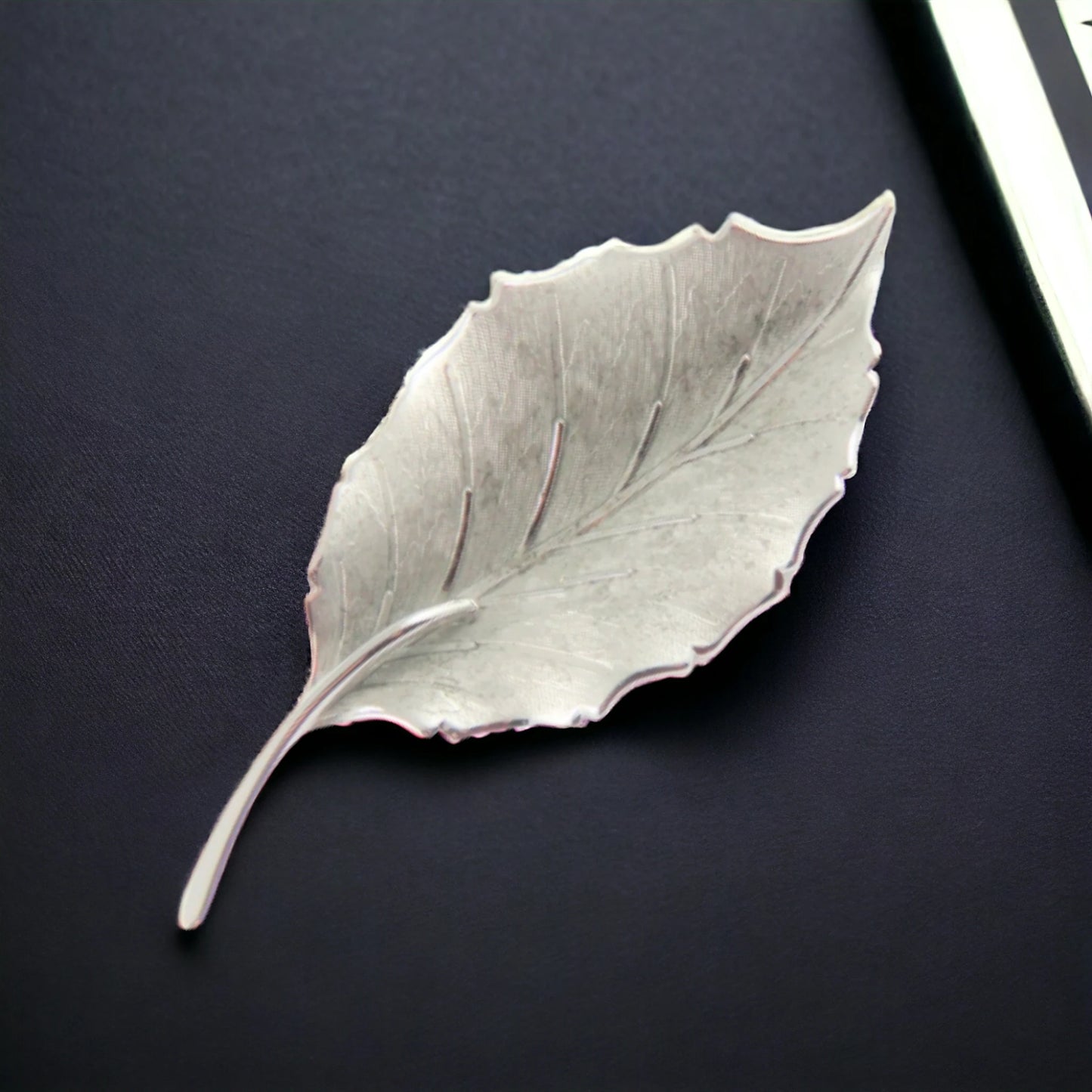 Bond Boyd Sterling Silver Leaf Brooch