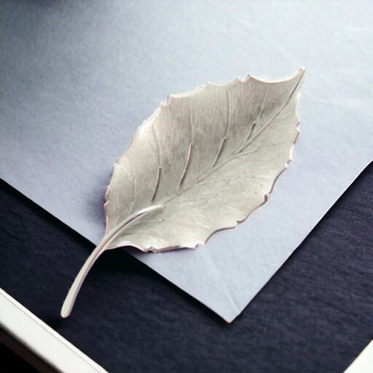 Bond Boyd Sterling Silver Leaf Brooch