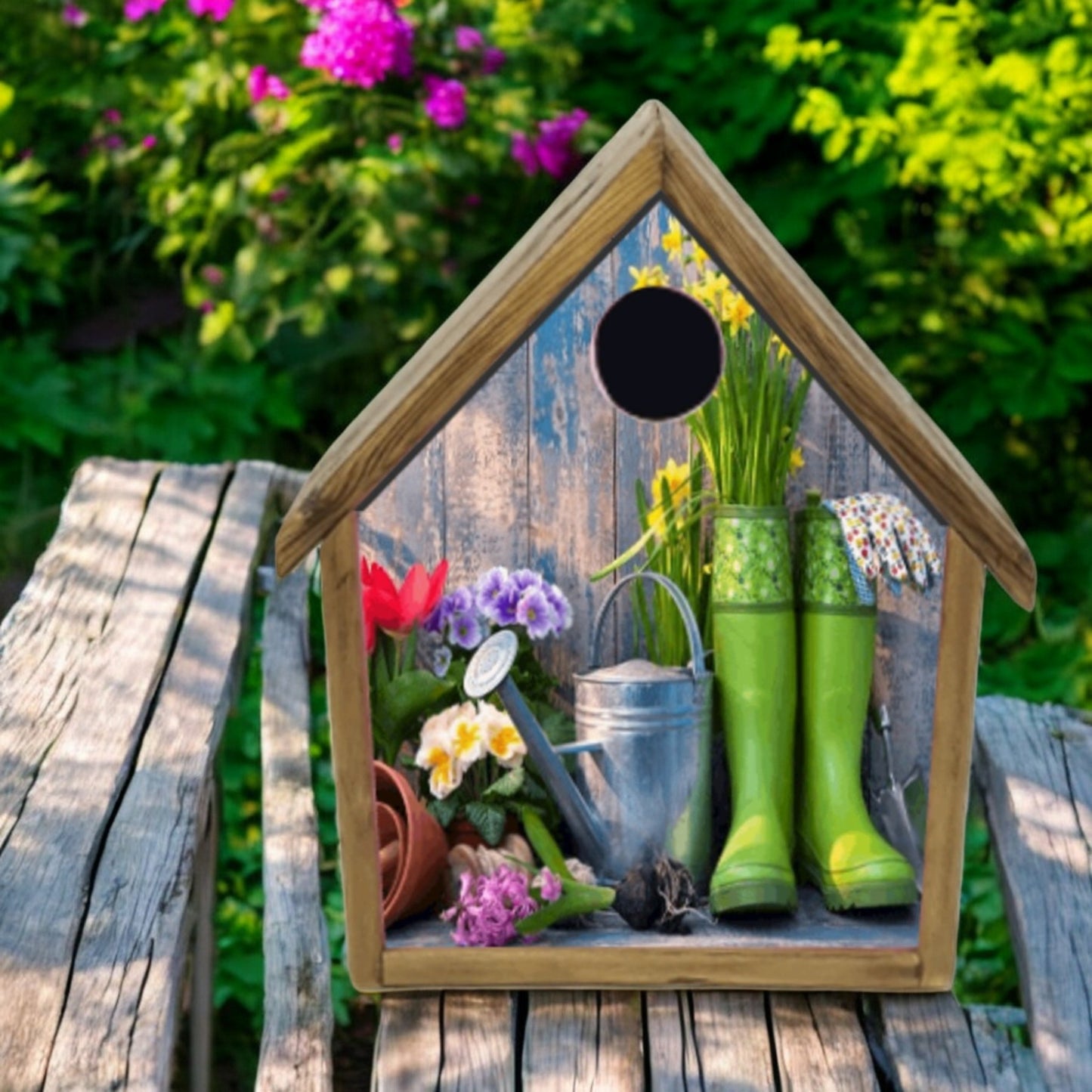 boot bird house 