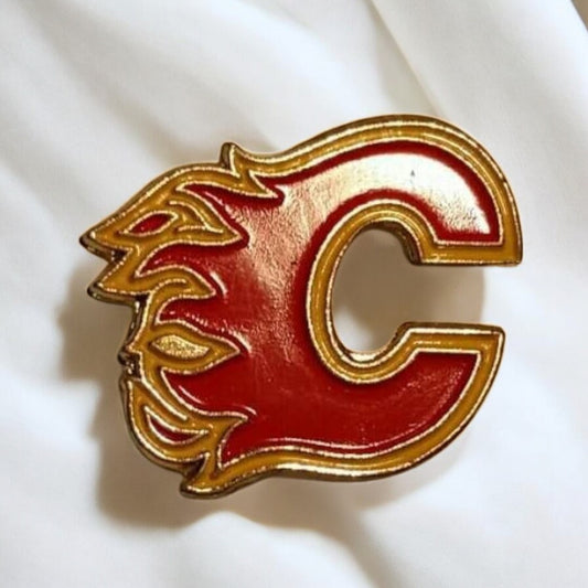 Calgary Flames NHL Hockey Team Pinback Button