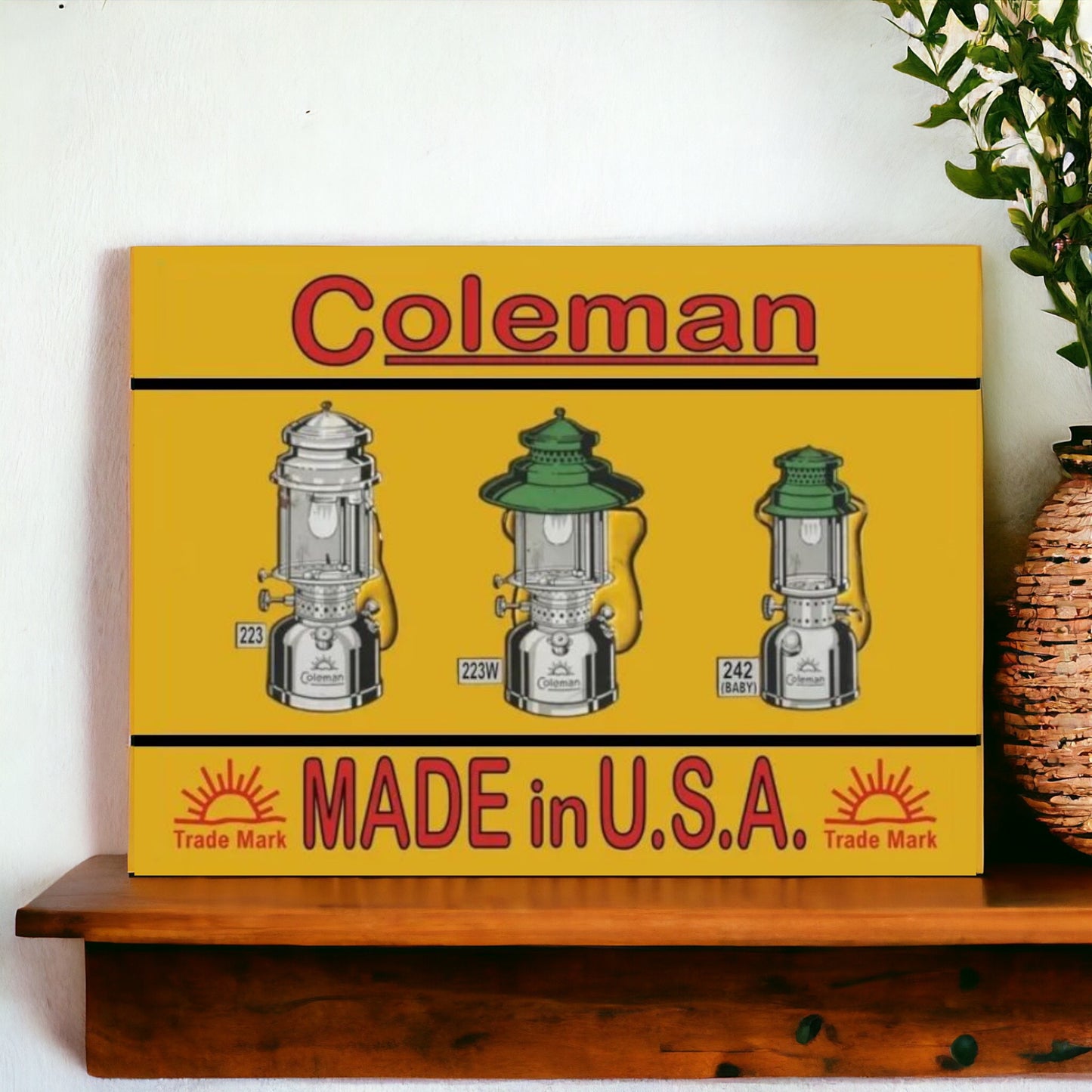 coleman lantern sign 