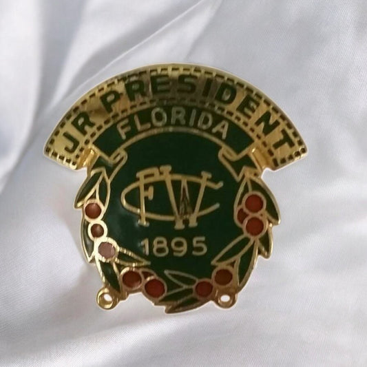 Florida JR President FCW 1895 Pinback Button