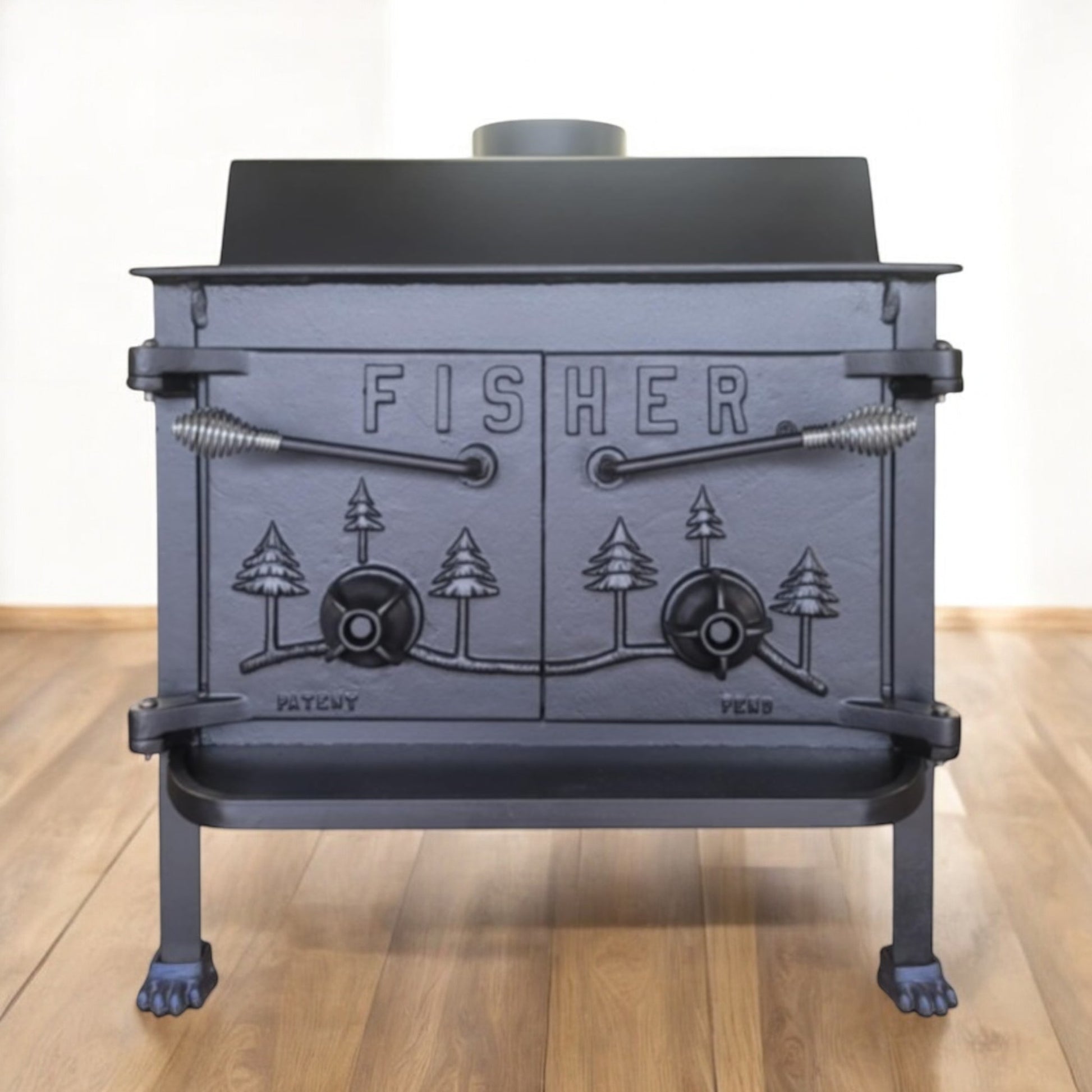 fisher wood stove grandpa bear  