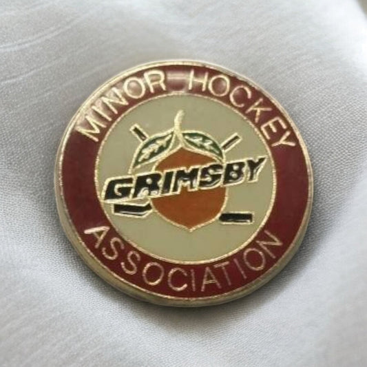 Grimsby Minor Hockey Association Pinback Button