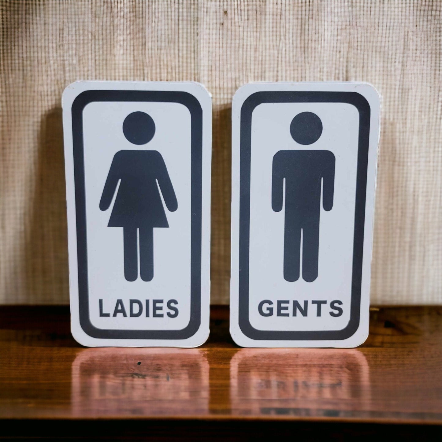 Mens And Womens Metal Bathroom Restroom Toilet Sign