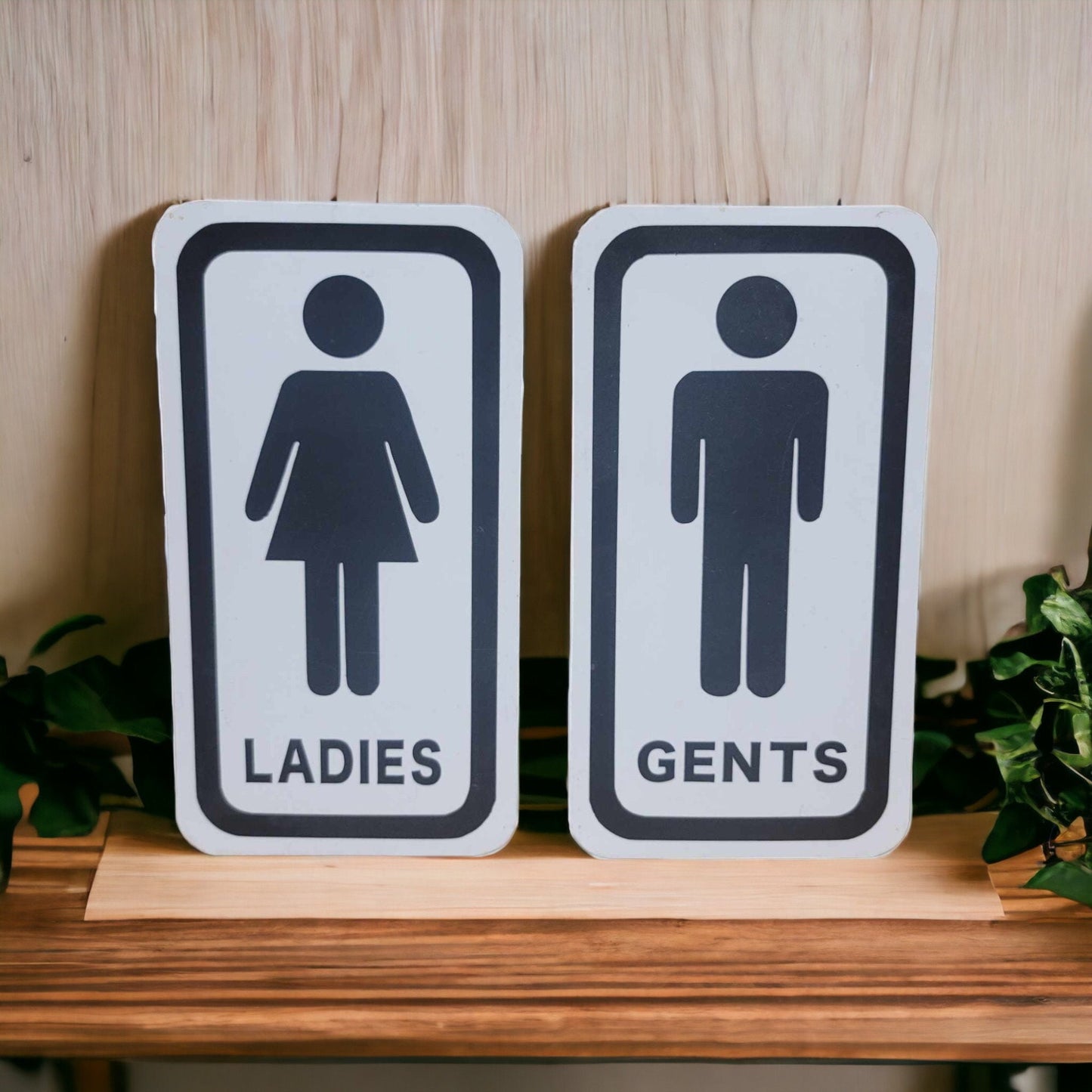 Mens And Womens Metal Bathroom Restroom Toilet Sign