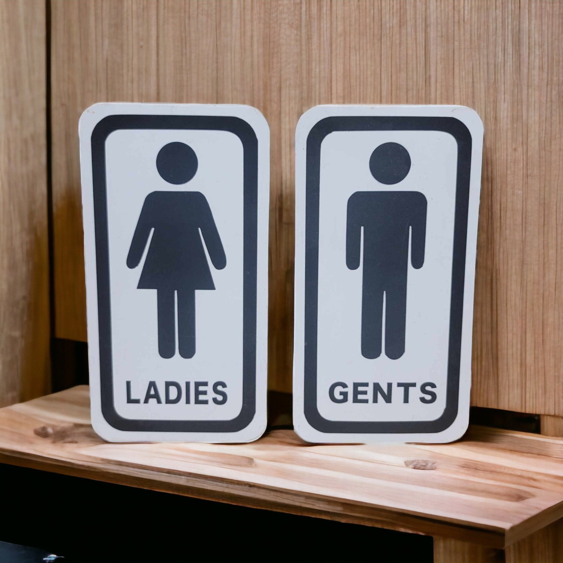 Mens And Womens Metal Bathroom Restroom Toilet Sign