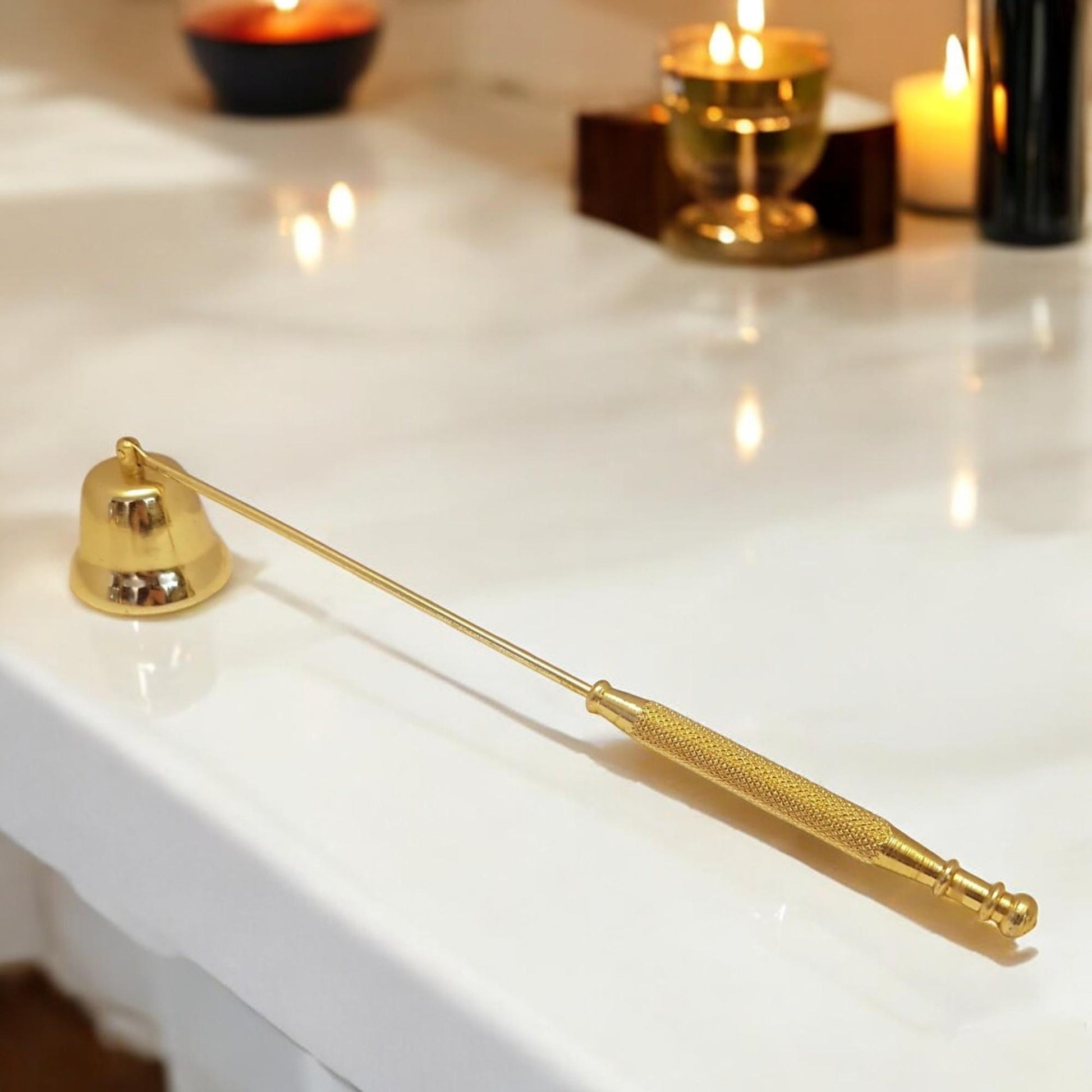 Gold Candle Snuffer Fine Dining Romantic Table Decor