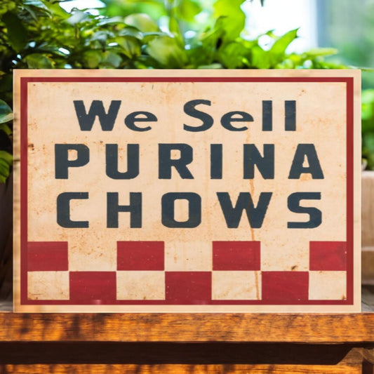 We Sell Purina Feeds Sign Rustic Styled Farm Decor