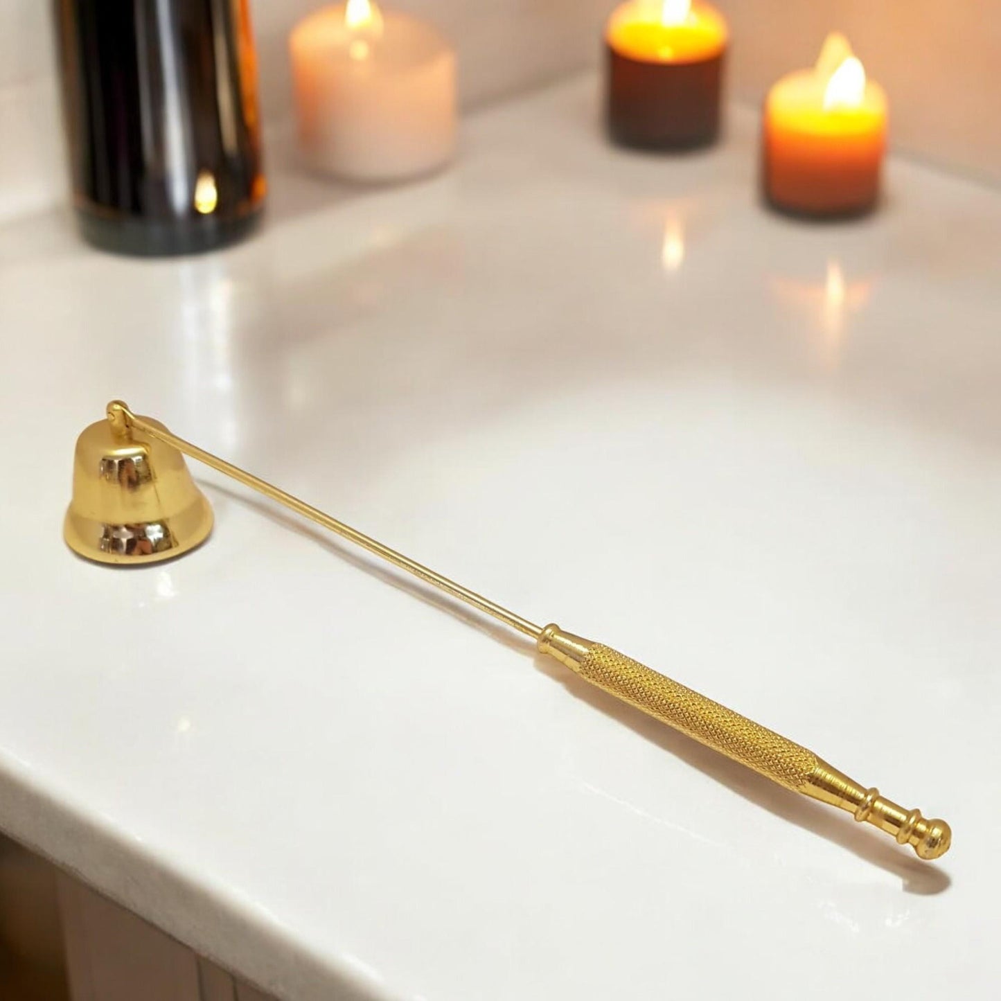 Gold Candle Snuffer Fine Dining Romantic Table Decor