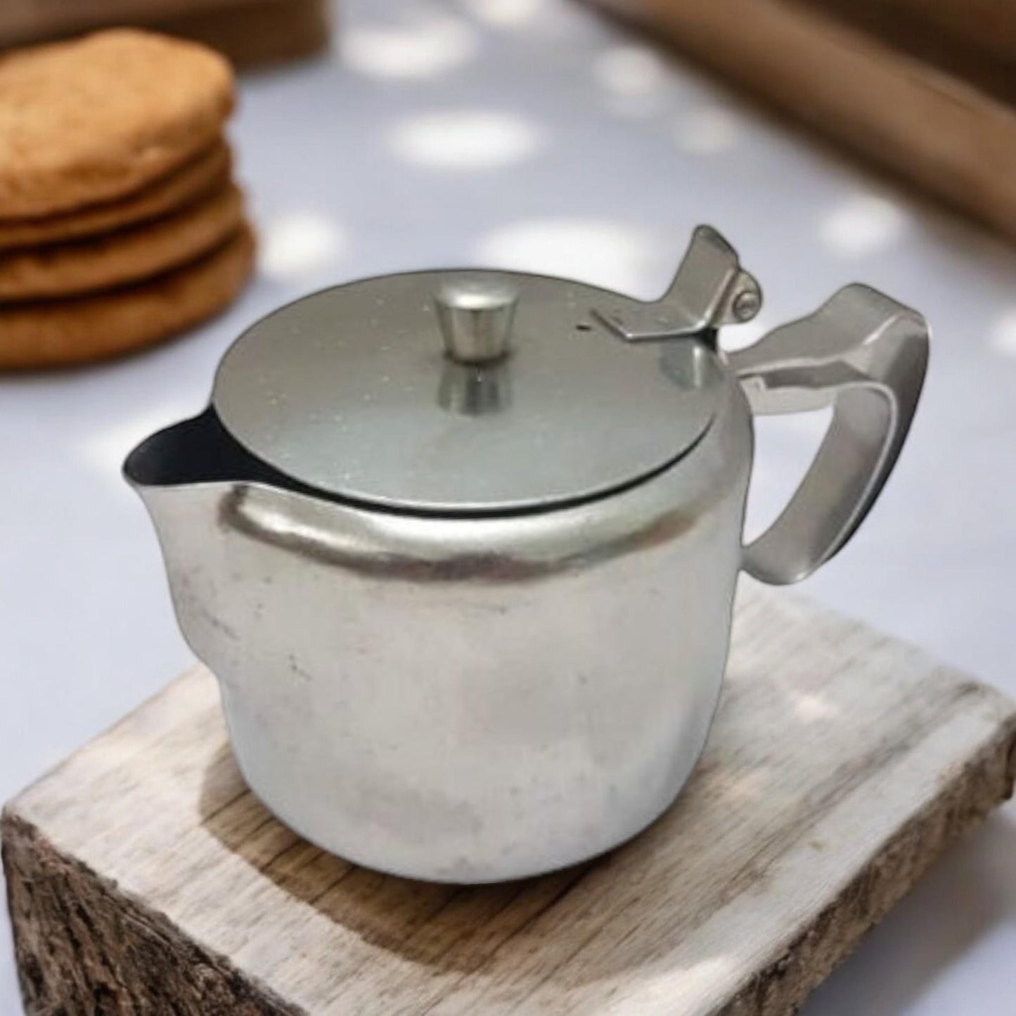 Stainless Steel Commercial Quality Restaurant Teapot Personal Size Tea For One