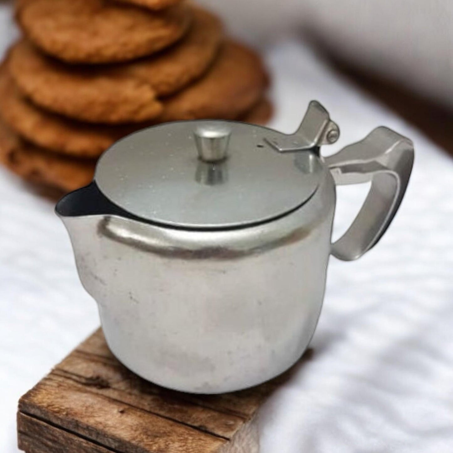 Stainless Steel Commercial Quality Restaurant Teapot Personal Size Tea For One